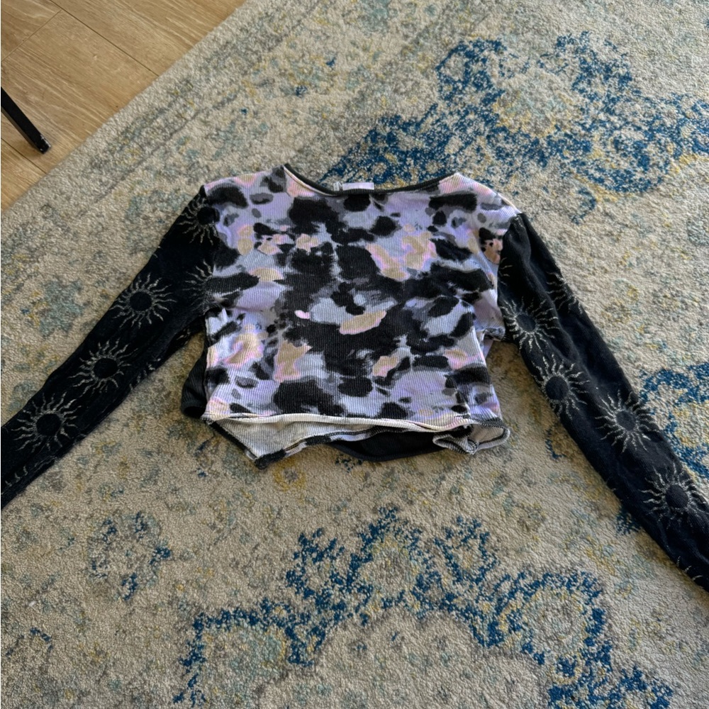 Out from under long sleeve cut out top